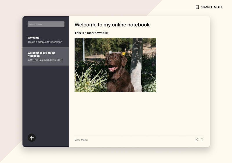 Markdown Notes Editor
